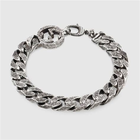 bracciali gucci rigidi|Bracciali Gucci: argento rigidi, a catena, smaltati e con pendente.